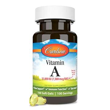 Carlson Vitamin A, 25000 IU for Vision and Skin Health