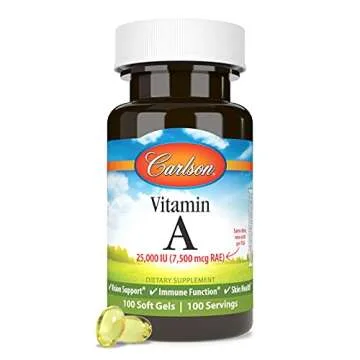 Carlson Vitamin A, 25000 IU for Vision and Skin Health
