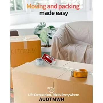 AUDTMWH Heavy Duty Packing Tape - Clear & Reliable