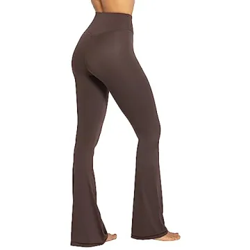Sunzel Flare Leggings - High-Waisted, Crossover Design for Women