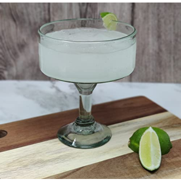Dos Sueños Hand Blown Margarita Glasses Set - 16 oz