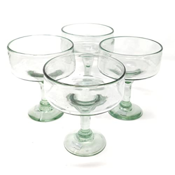 Dos Sueños Hand Blown Margarita Glasses Set - 16 oz