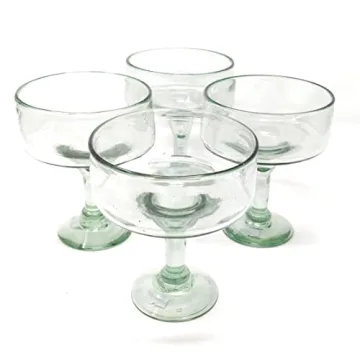 Dos Sueños Hand Blown Margarita Glasses Set - 16 oz