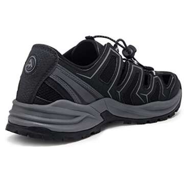 atika Men's Outdoor Hiking Sandals, Closed Toe Athletic Sport Sandals, Lightweight Trail Walking San...