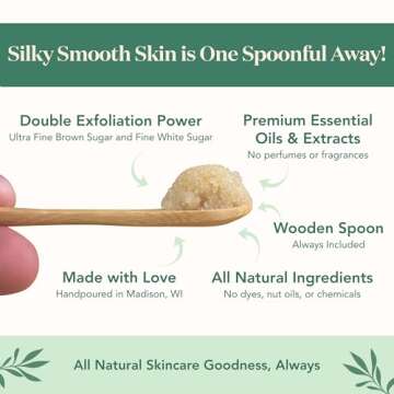 Bare Botanics Brown Sugar Body Scrub 20oz - Exfoliating & Hydrating