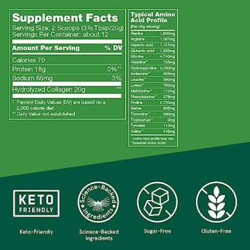 Bulletproof Collagen 18g Protein Powder, 8.5 oz, Unflavored