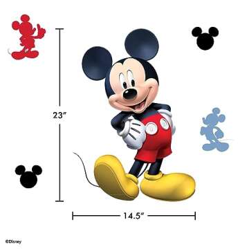 Wall Palz Disney Mickey Mouse Wall Decals for Kids