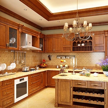 Goo-Ki Antique Brass Drawer Pulls 6 Pack for Kitchen Cabinets