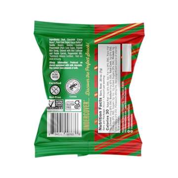 Undercover Chocolate Quinoa Crisps - Peppermint Variety Pack | 70-Count, Individually Wrapped Crisps | Gluten Free, Nut-Free, Allergen Friendly, Kosher