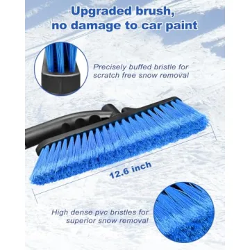 Auccutro Ice Scraper Brush with Foam Grip