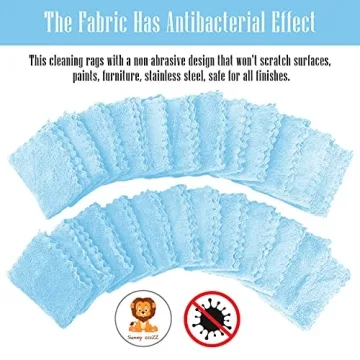 Super Absorbent 24 Pack Kitchen Dishcloths - Reusable