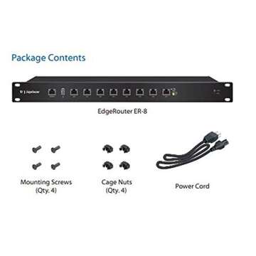 EdgeRouter 8 ER-8 8-Port Router Gigabit Advanced Network 2 Million pps