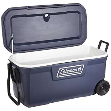 Coleman 100 Quart Xtreme 5 Wheeled Cooler for Outdoors