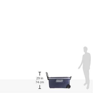 Coleman 100 Quart Xtreme 5 Wheeled Cooler for Outdoors
