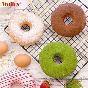Walfos Silicone Donut Mold Set | Non-Stick BPA Free Baked Donuts