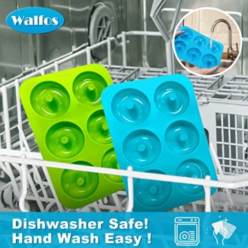 Walfos Silicone Donut Mold Set | Non-Stick BPA Free Baked Donuts