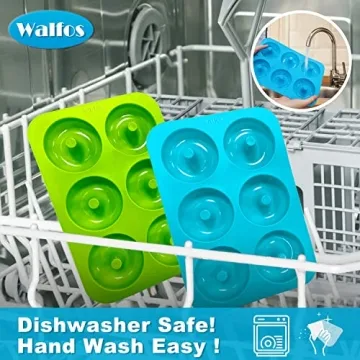 Walfos Silicone Donut Mold Set | Non-Stick BPA Free Baked Donuts