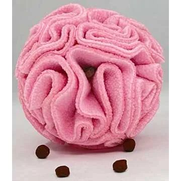 Glory To Dog Puppy and Small Breed Snuffle Interactive Foraging Dog Puzzle Ball Toy Pink