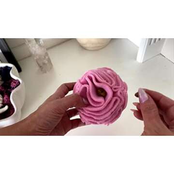 Glory To Dog Puppy and Small Breed Snuffle Interactive Foraging Dog Puzzle Ball Toy Pink