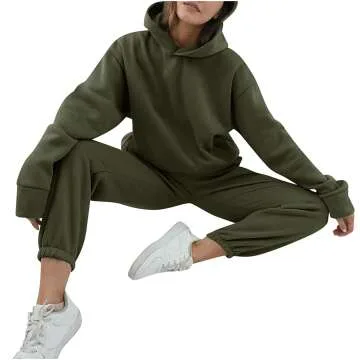Women's Cozy Hoodie & Sweatpants 2 Piece Set