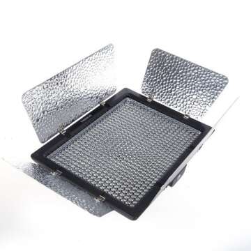 YONGNUO YN600L Pro LED Video Light LED Studio Light, with 5600K Color Temperature and Adjustable Brightness, for Canon Nikon Pentax Olympus Samsung Panasonic JVC etc. Black