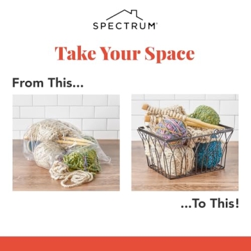 Elegant Spectrum Twist Wire Basket for Home Organization