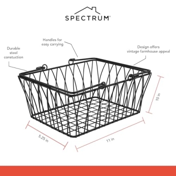 Elegant Spectrum Twist Wire Basket for Home Organization