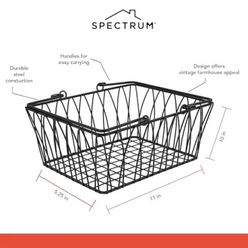 Elegant Spectrum Twist Wire Basket for Home Organization