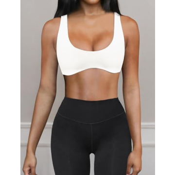 Meladyan Women Sports Bra Wireless Support Cami Design