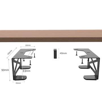 Monzlteck Universal Under Desk Storage Mount for Xbox Series S, Xbox One S/X,Xbox 360,PS4 Slim/pro,Compatible with CPU,UPS,Small Form Factor Desktop Tower, Mini pc