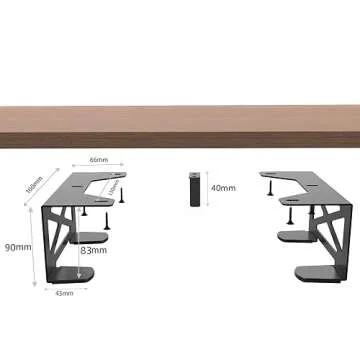Monzlteck Universal Under Desk Storage Mount for Xbox Series S, Xbox One S/X,Xbox 360,PS4 Slim/pro,Compatible with CPU,UPS,Small Form Factor Desktop Tower, Mini pc