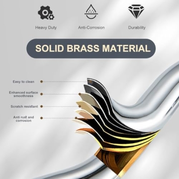 WOWOW Brass Kitchen Faucet with Side Sprayer for Stylish Kitchens