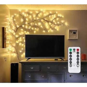 Yongblus Enchanted Willow Vine Lights for Home Decor