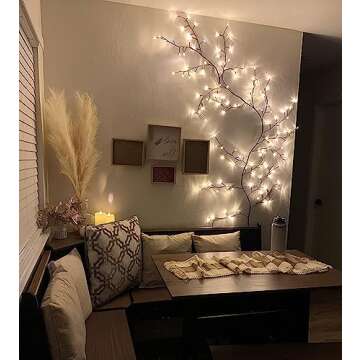 Yongblus Enchanted Willow Vine Lights for Home Decor