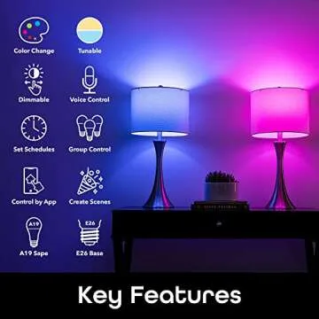 Geeni Prisma Plus 800 WiFi LED Smart Light Bulb - 16 Million Colors and Voice Control
