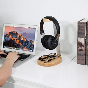 Avantree Wooden & Aluminum Headphone Stand for All Models