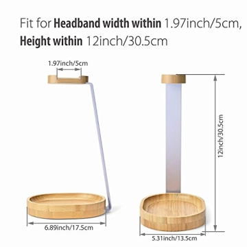 Avantree Wooden & Aluminum Headphone Stand for All Models