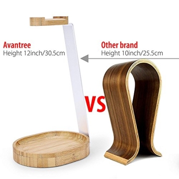 Avantree Wooden & Aluminum Headphone Stand for All Models