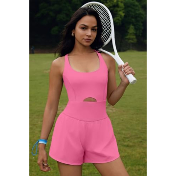 ReachMe Women's Light Pink Running Onesie Workout Romper Size S