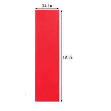 Red Carpet Runner for Party, 2 x 15 ft, Non-Woven Polyester Fabric Aisle Runner for Wedding Ceremony, Hollywood Red Carpet for VIP Awards Night Theme Party Decorations