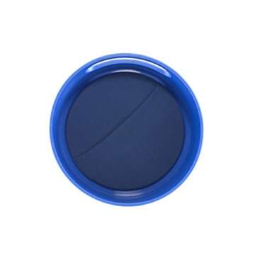 Munchie Mug Spill Proof Snack Cup Blue, 12 Ounce jar, Made in The USA