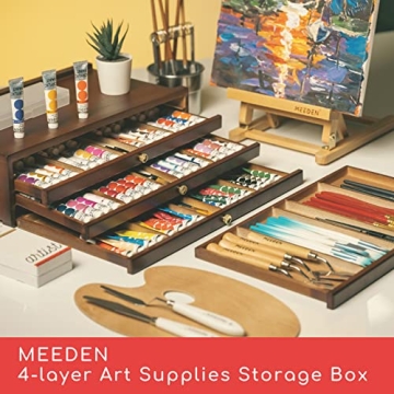 MEEDEN 4-Drawer Art Supply Storage Box for Artists
