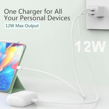 USB Wall Charger 5 Pack Dual Port Fast Phone Charger