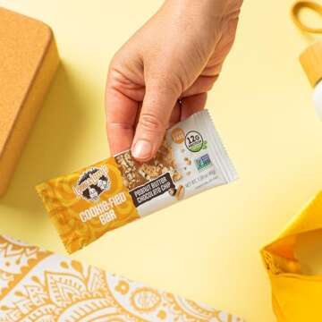 Lenny & Larry's Cookie-fied Protein Bar – Peanut Butter Chocolate Chip Vegan Protein Bars 9x45g – Healthy Snacks with 12g Plant Protein & 5g Fiber – Gluten free Power Bar, Keto Friendly, Non-GMO & Vegan