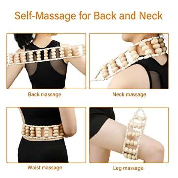 TZEAFDC 3 Pack Wood Therapy Massage Tools Lymphatic Drainage Massager for Body Shaping