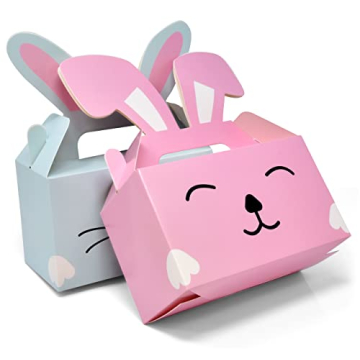 Easter Treat Boxes Bunny Cardboard Containers Gift Pack