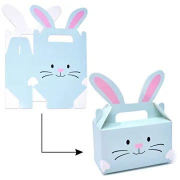 Easter Treat Boxes Bunny Cardboard Containers Gift Pack