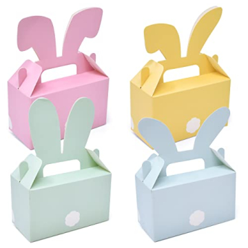 Easter Treat Boxes Bunny Cardboard Containers Gift Pack