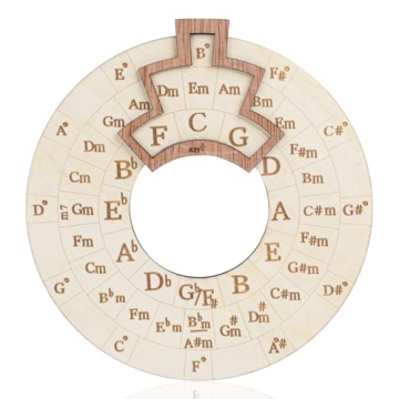 Round Melody Chord Tool: 6.3" Circle of Fifths for Musicians