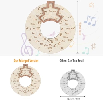6.3" Circle of Fifths Melody Chord Tool for Musicians